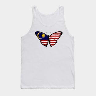 Vintage Malaysia Butterfly Moth | Justice for Malaysia  and Stand with Malaysia Tank Top